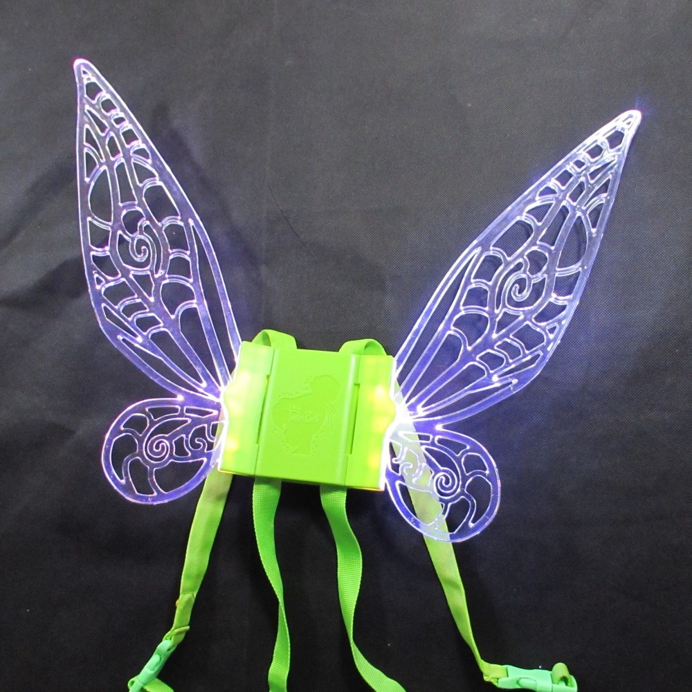 Disney Parks Tinkerbell Light Up Fairy Glow Wings Costume LED Battery Operated